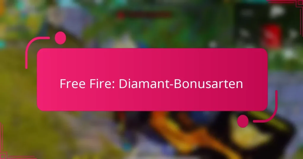 Free Fire: Diamant-Bonusarten